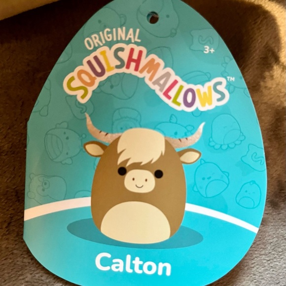 NWT Calton the Highland Cow 12” Squishmallow - Picture 4 of 7